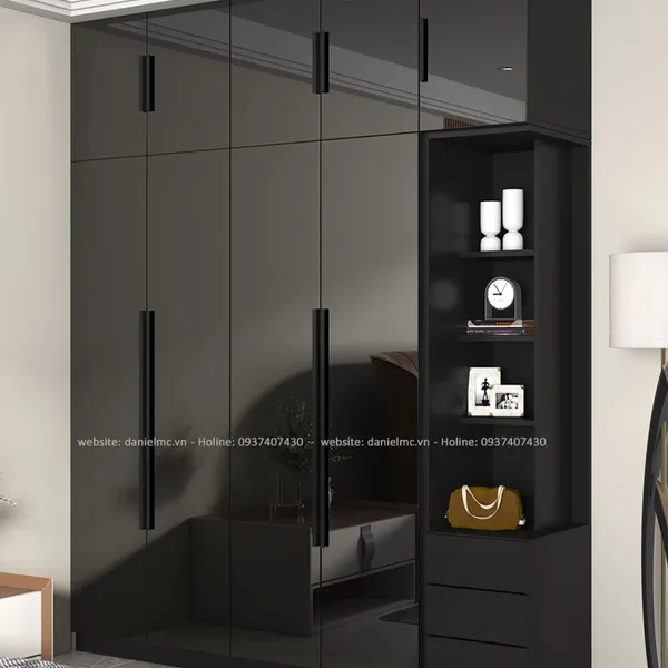 Tủ quần áo Acrylic bóng gương WD-112A