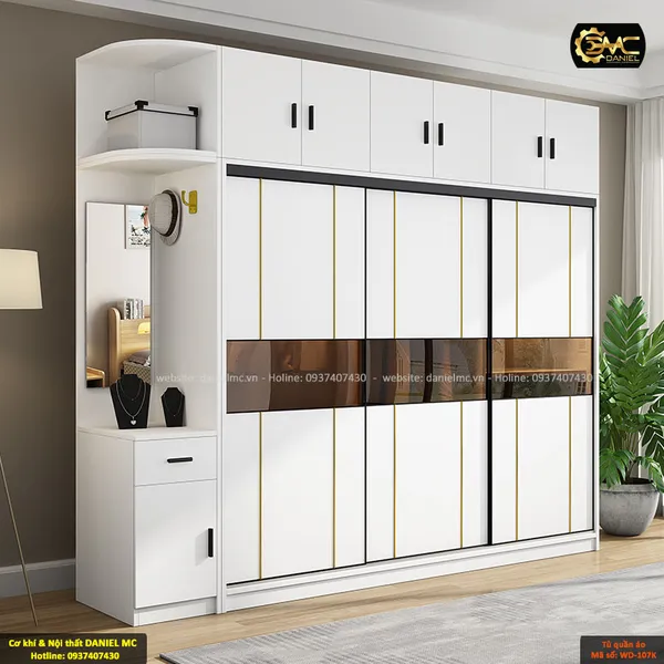 Tủ quần áo cánh kính WD-107K