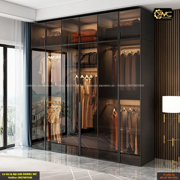 Tủ quần áo cánh kính WD-105K