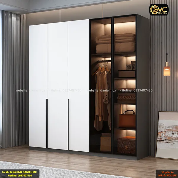 Tủ quần áo cánh kính WD-115K