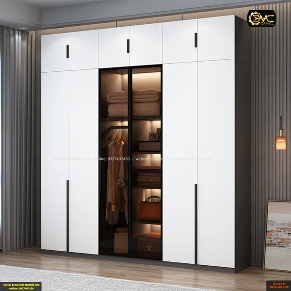 Tủ quần áo cánh kính WD-115K