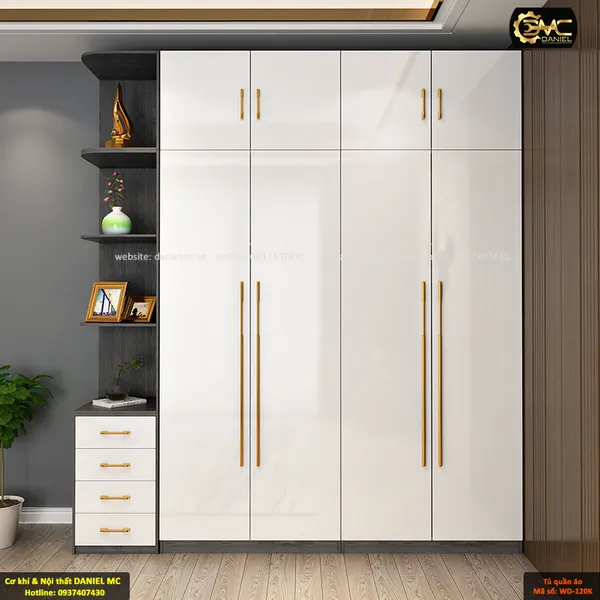 Tủ quần áo cánh kính WD-120K