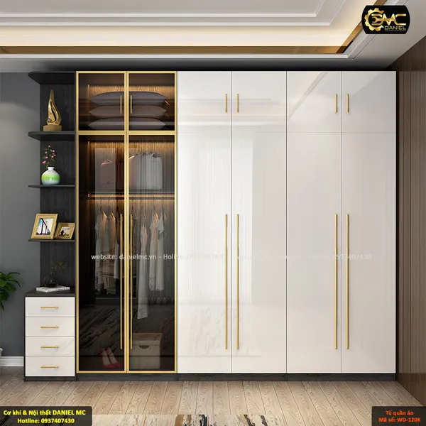 Tủ quần áo cánh kính WD-120K