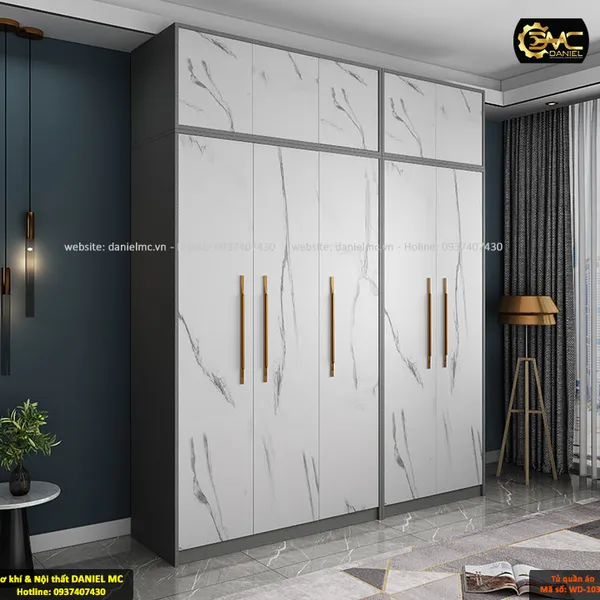 Tủ quần áo cánh kính WD-103K