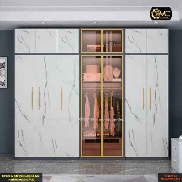 Tủ quần áo cánh kính WD-103K