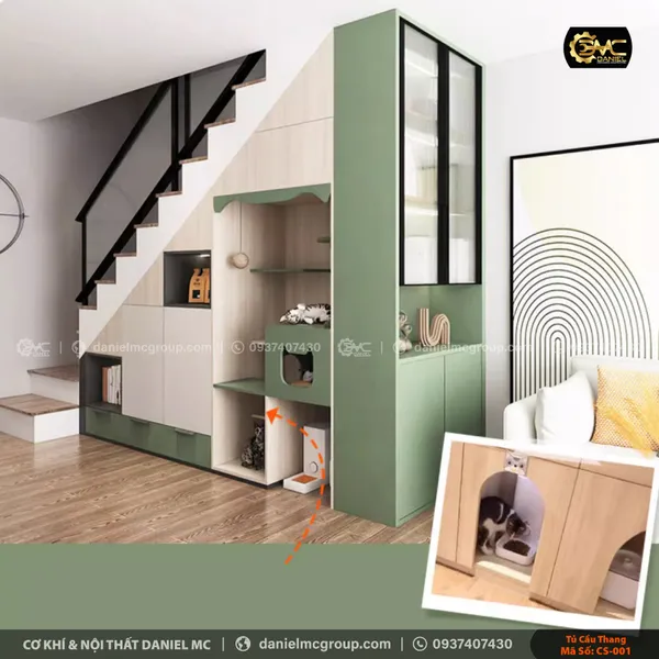 Tủ cầu thang CS-001