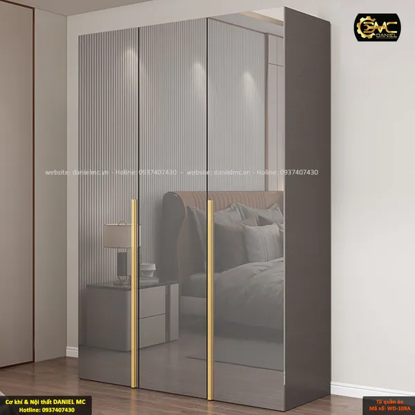 Tủ quần áo Acrylic bóng gương WD-109A