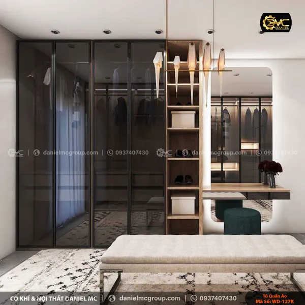 Tủ quần áo cánh kính WD-127K