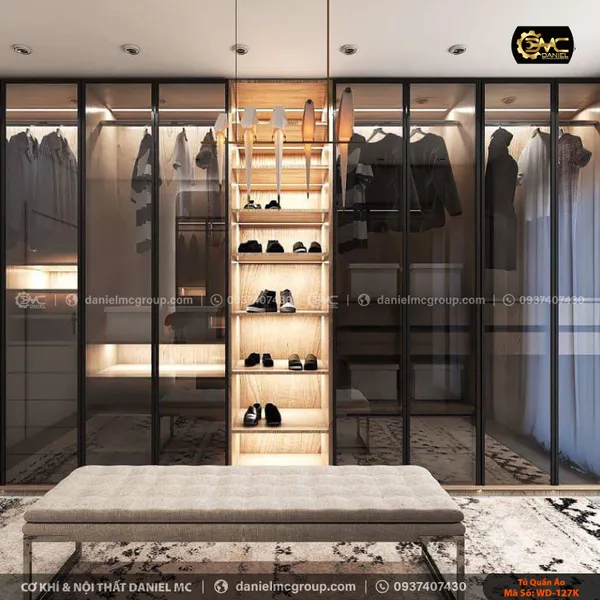 Tủ quần áo cánh kính WD-127K