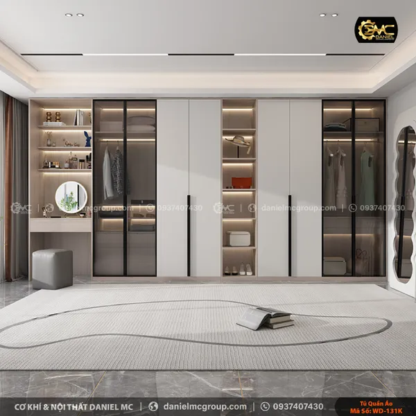 Tủ quần áo cánh kính WD-131K