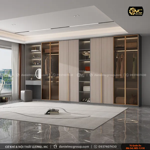 Tủ quần áo cánh kính WD-131K