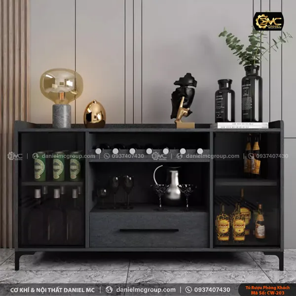 Tủ rượu cánh kính CW-203