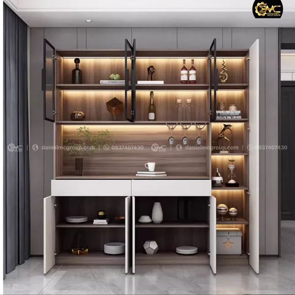 Tủ rượu cánh kính CW-204