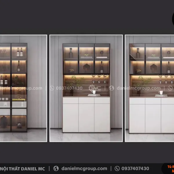 Tủ rượu cánh kính CW-204