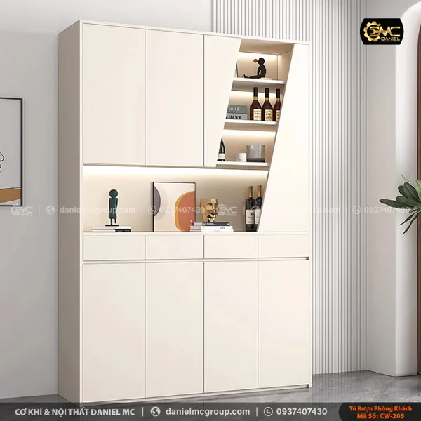 Tủ rượu cánh kính CW-205
