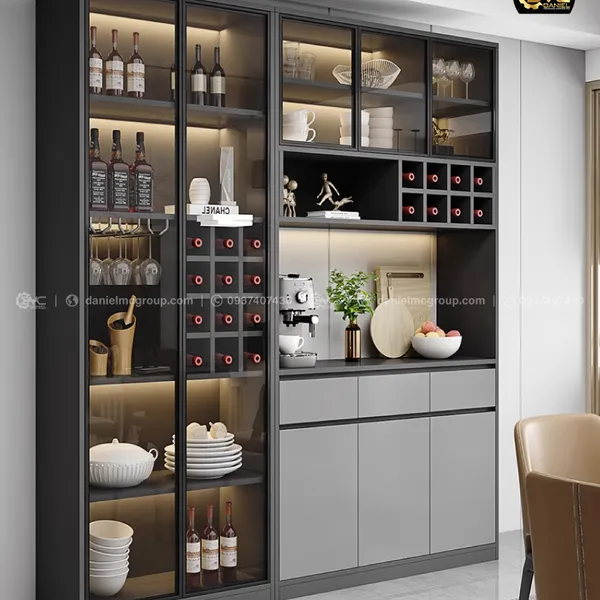 Tủ rượu cánh kính CW-210