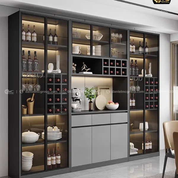 Tủ rượu cánh kính CW-210