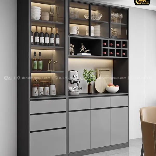 Tủ rượu cánh kính CW-210