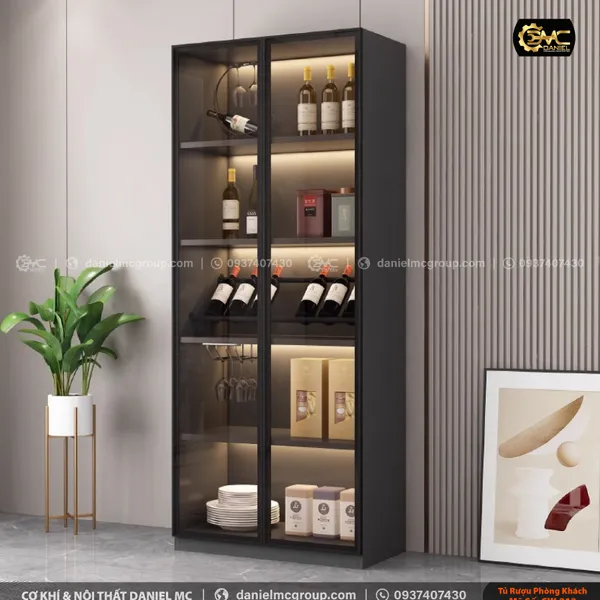 Tủ rượu cánh kính CW-201