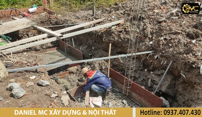 Thi công đổ bê tông móng đơn, móng chân vịt, xây dựng nhà trọn gói - Bình Dương
