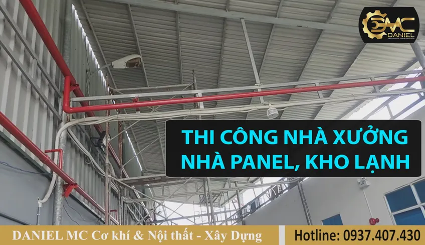 Thi công nhà xưởng trọn gói P3, thi công nhà panel, lắp đặt kho lạnh trọn gói - TP HCM