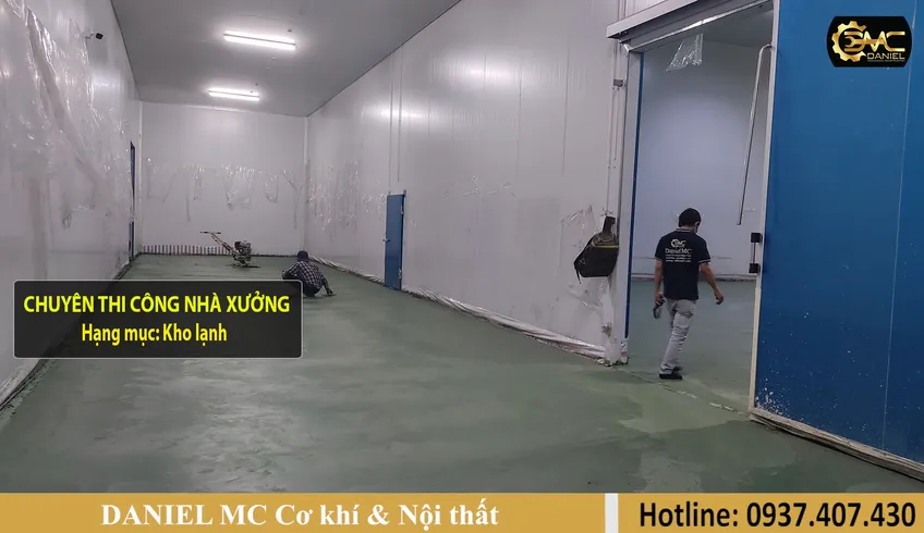 Thi công kho lạnh trọn gói, lắp đặt kho lạnh công nghiệp, đổ nền bê tông kho lạnh, panel kho lạnh - Hóc Môn HCM
