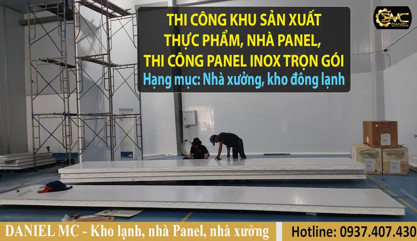 Thi công kho bảo quản thực phẩm, kho bảo quản sữa, thịt, thi công kho lạnh trọn gói - TP Thủ Đức