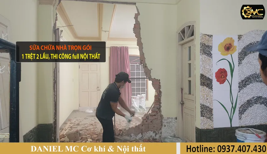 Sửa nhà trọn gói 1 trệt 2 lầu, xây dựng nhà xưởng, xây dựng nhà ở, thiết kế thi công nội thất trọn gói - Quận 2 HCM