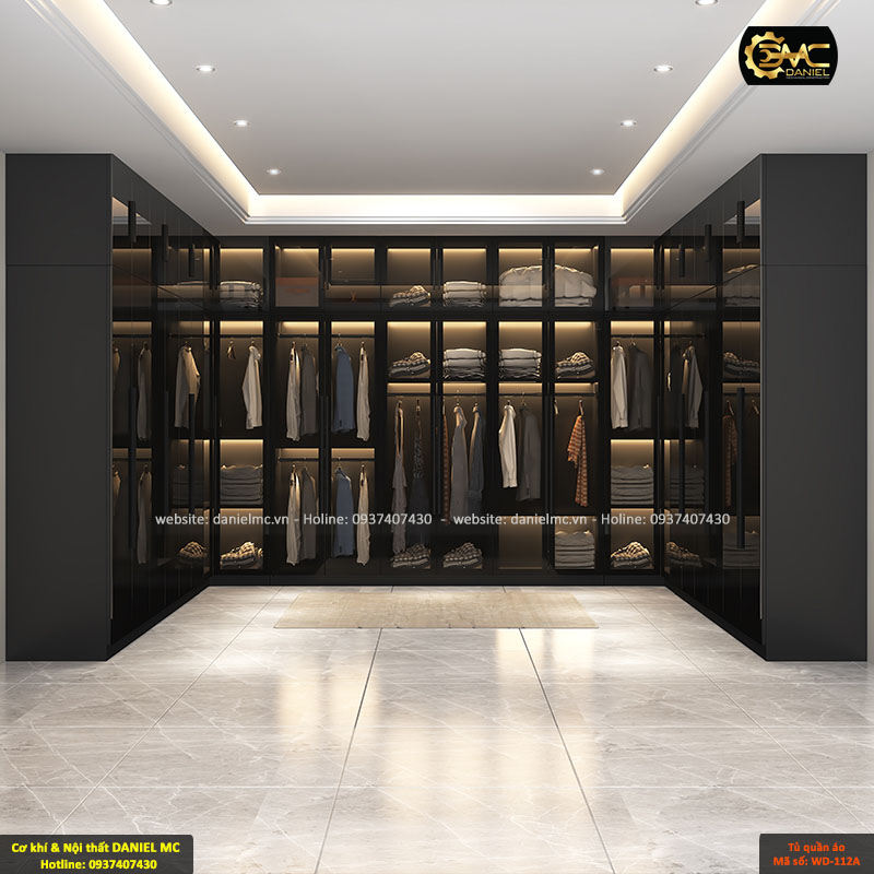 Tủ quần áo Acrylic bóng gương WD-112A Tủ quần áo Acrylic bóng gương WD-112A