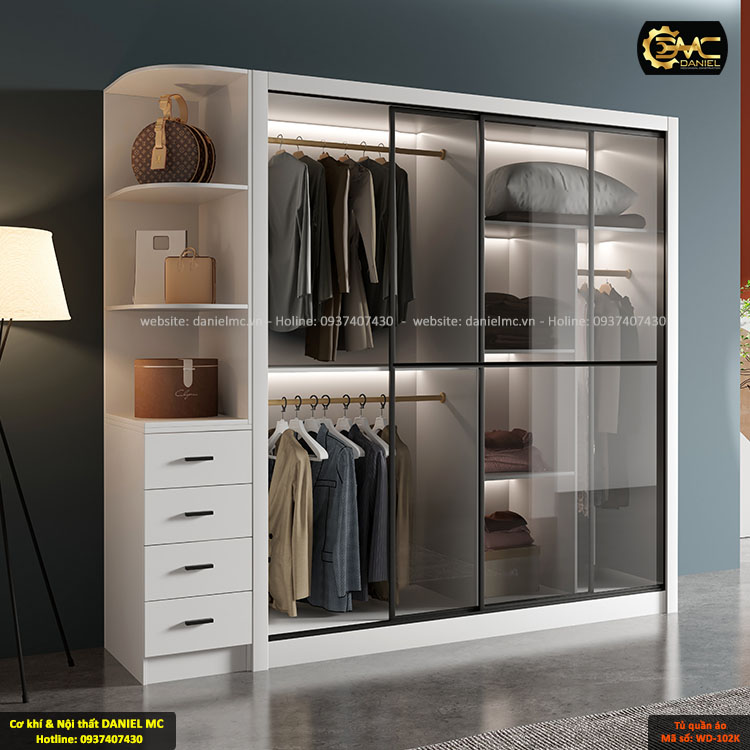 Tủ quần áo cánh kính WD-102M Tủ quần áo cánh kính WD-102M