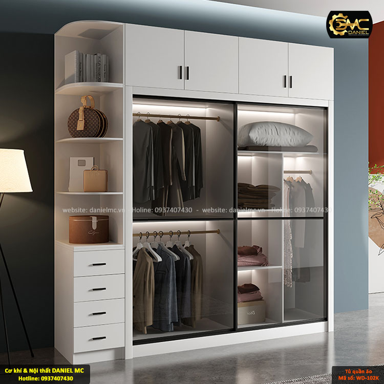 Tủ quần áo cánh kính WD-102M Tủ quần áo cánh kính WD-102M
