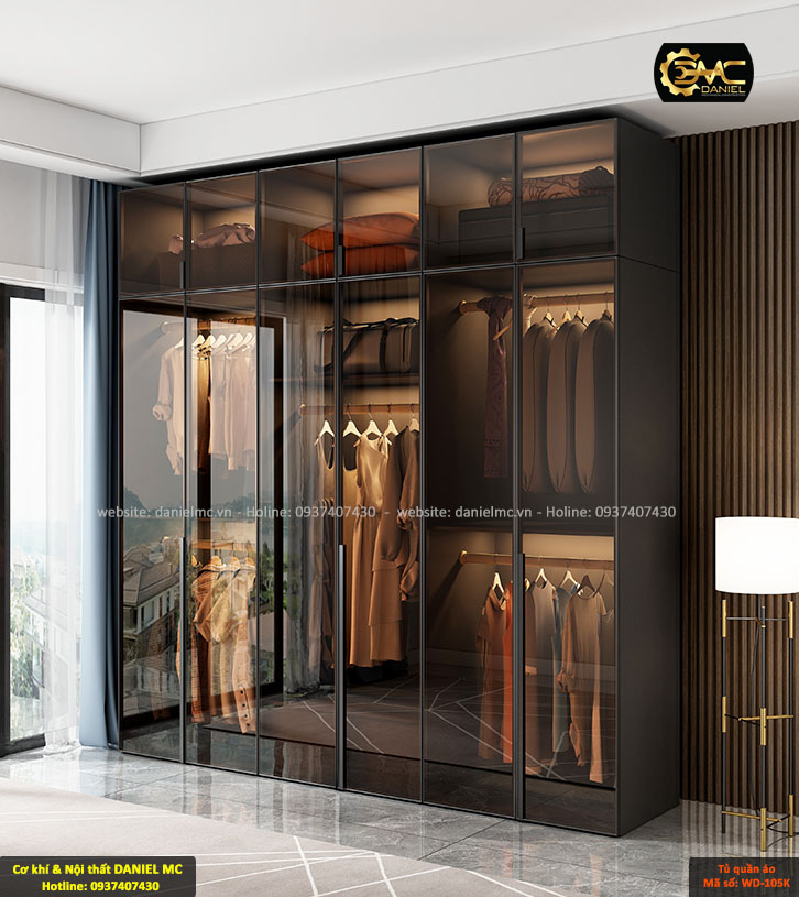 Tủ quần áo cánh kính WD-105K Tủ quần áo cánh kính WD-105K