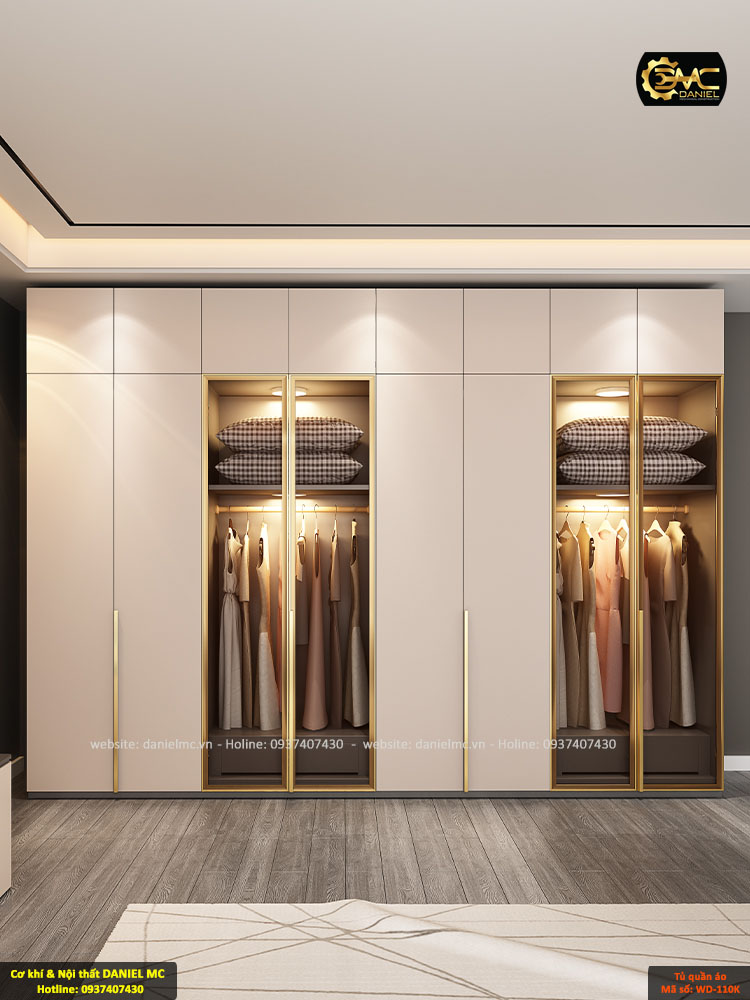 Tủ quần áo cánh kính WD-110K Tủ quần áo cánh kính WD-110K