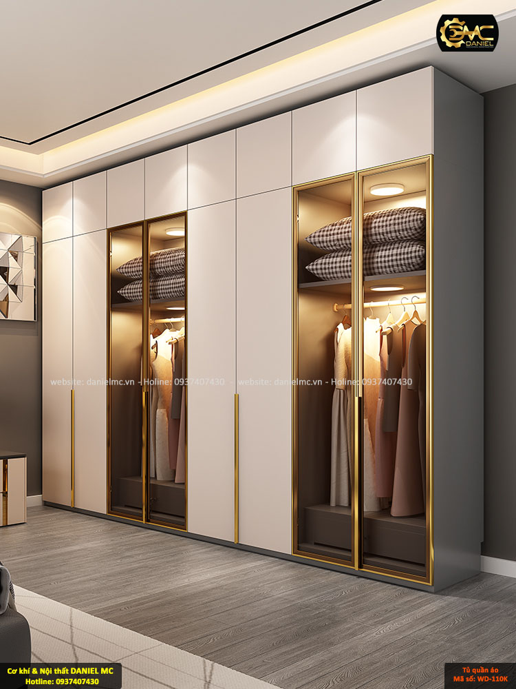 Tủ quần áo cánh kính WD-110K Tủ quần áo cánh kính WD-110K