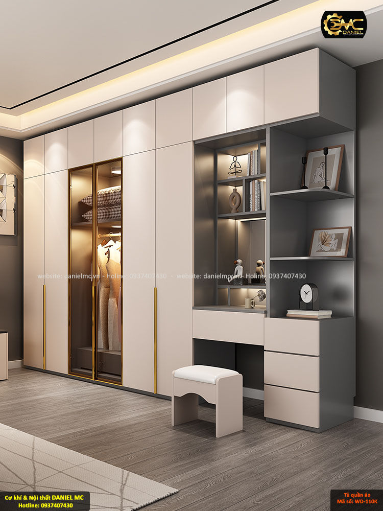 Tủ quần áo cánh kính WD-110K Tủ quần áo cánh kính WD-110K