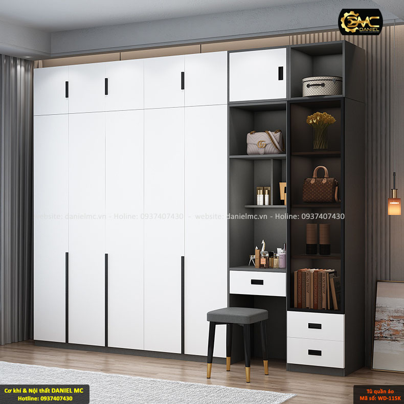 Tủ quần áo cánh kính WD-115K Tủ quần áo cánh kính WD-115K