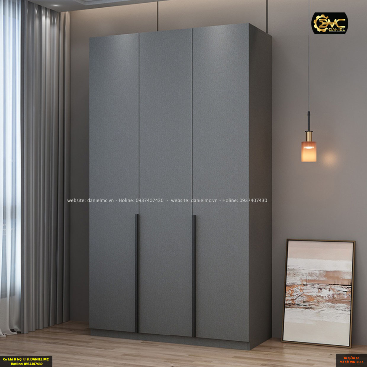 Tủ quần áo cánh kính WD-115K Tủ quần áo cánh kính WD-115K