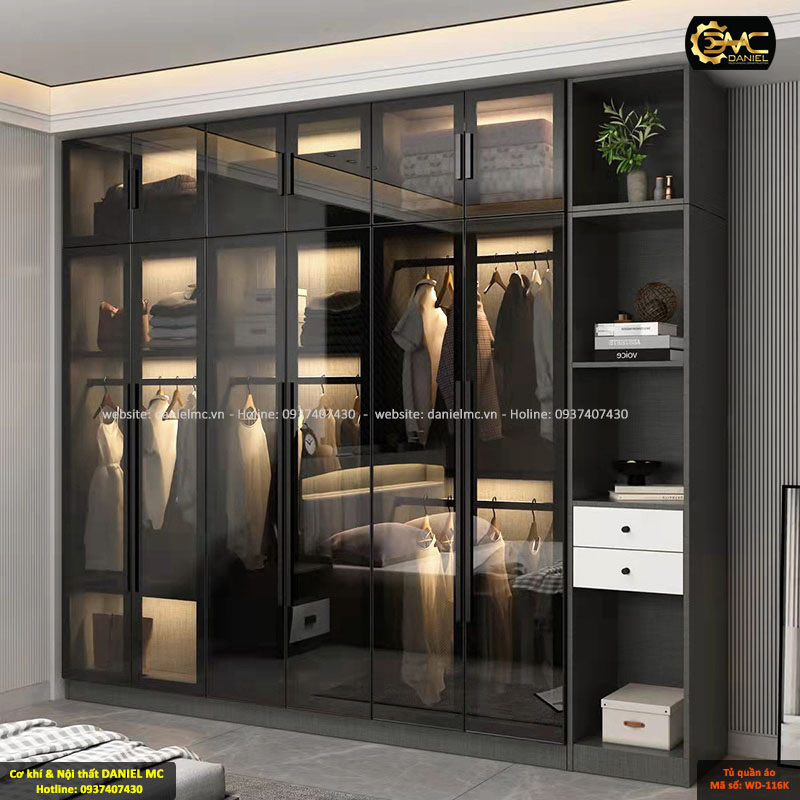 Tủ quần áo cánh kính WD-116K Tủ quần áo cánh kính WD-116K