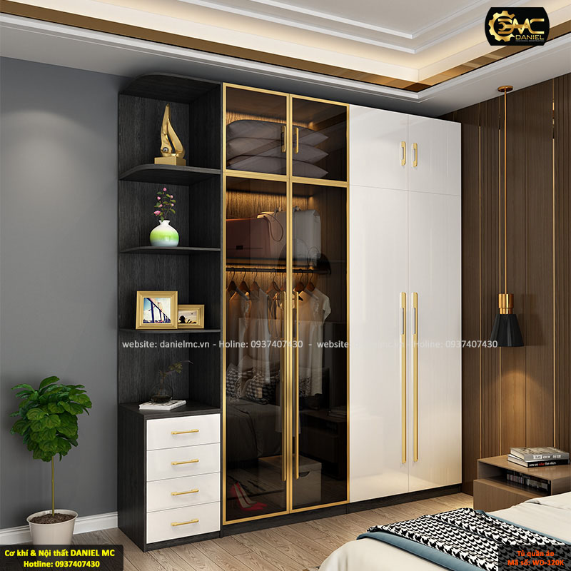Tủ quần áo cánh kính WD-120K Tủ quần áo cánh kính WD-120K