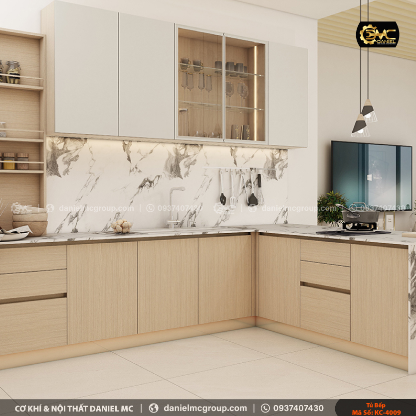 Tủ bếp đẹp KC-4009 Tủ bếp đẹp KC-4009
