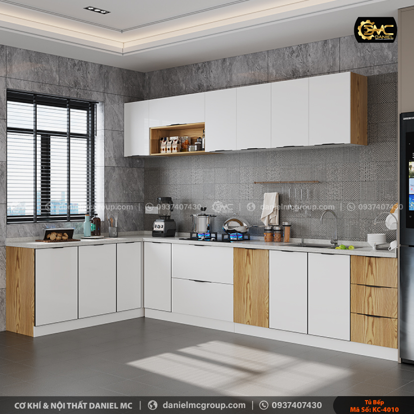 Tủ bếp đẹp KC-4010 Tủ bếp đẹp KC-4010