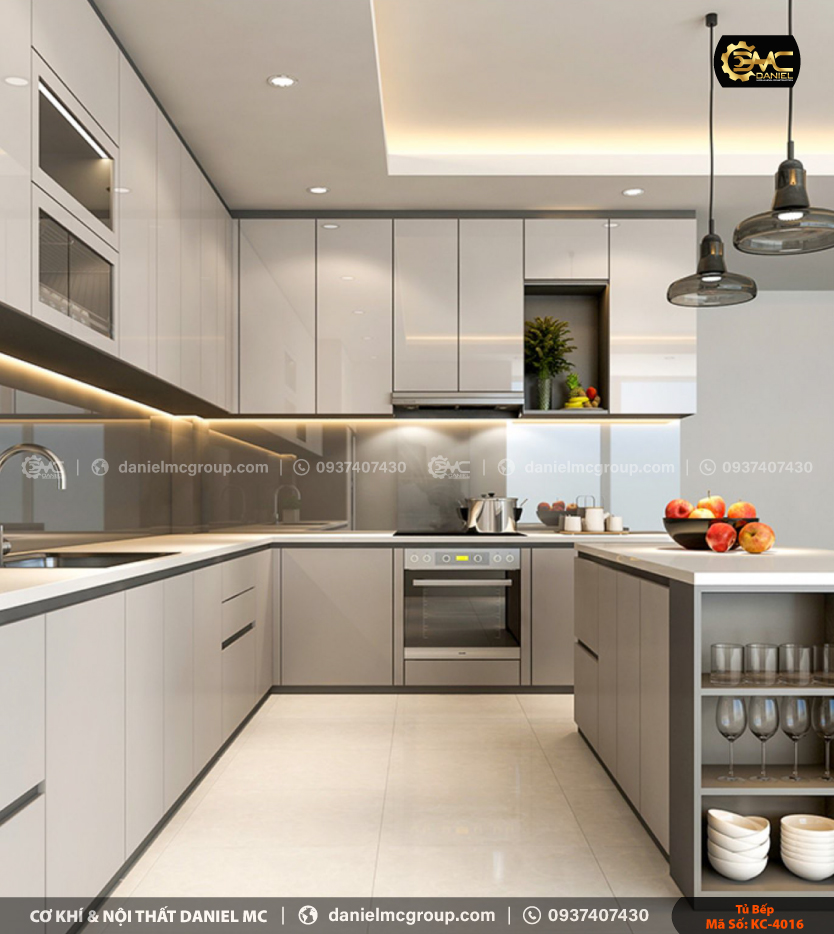 Tủ bếp đẹp KC-4016 Tủ bếp đẹp KC-4016