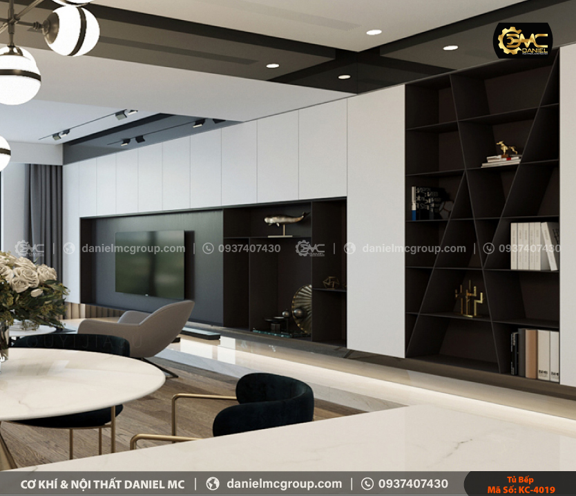 Tủ bếp đẹp KC-4019 Tủ bếp đẹp KC-4019
