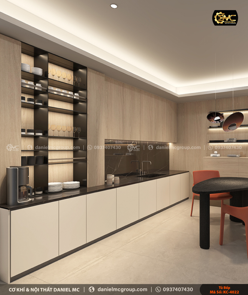 Tủ bếp đẹp KC-4021 Tủ bếp đẹp KC-4021