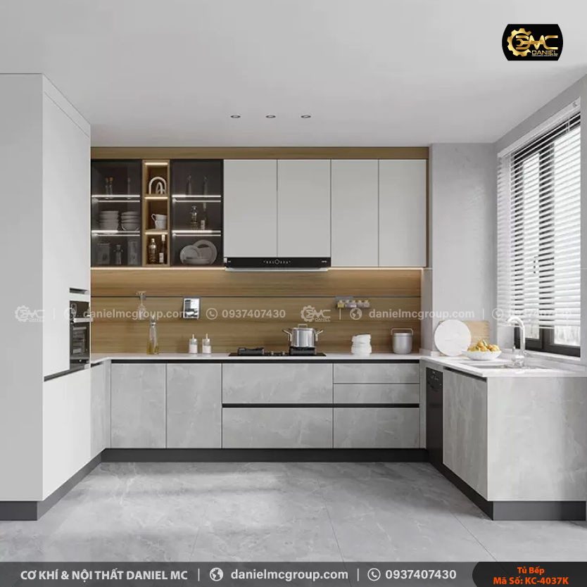 Tủ bếp đẹp KC-4037 Tủ bếp đẹp KC-4037