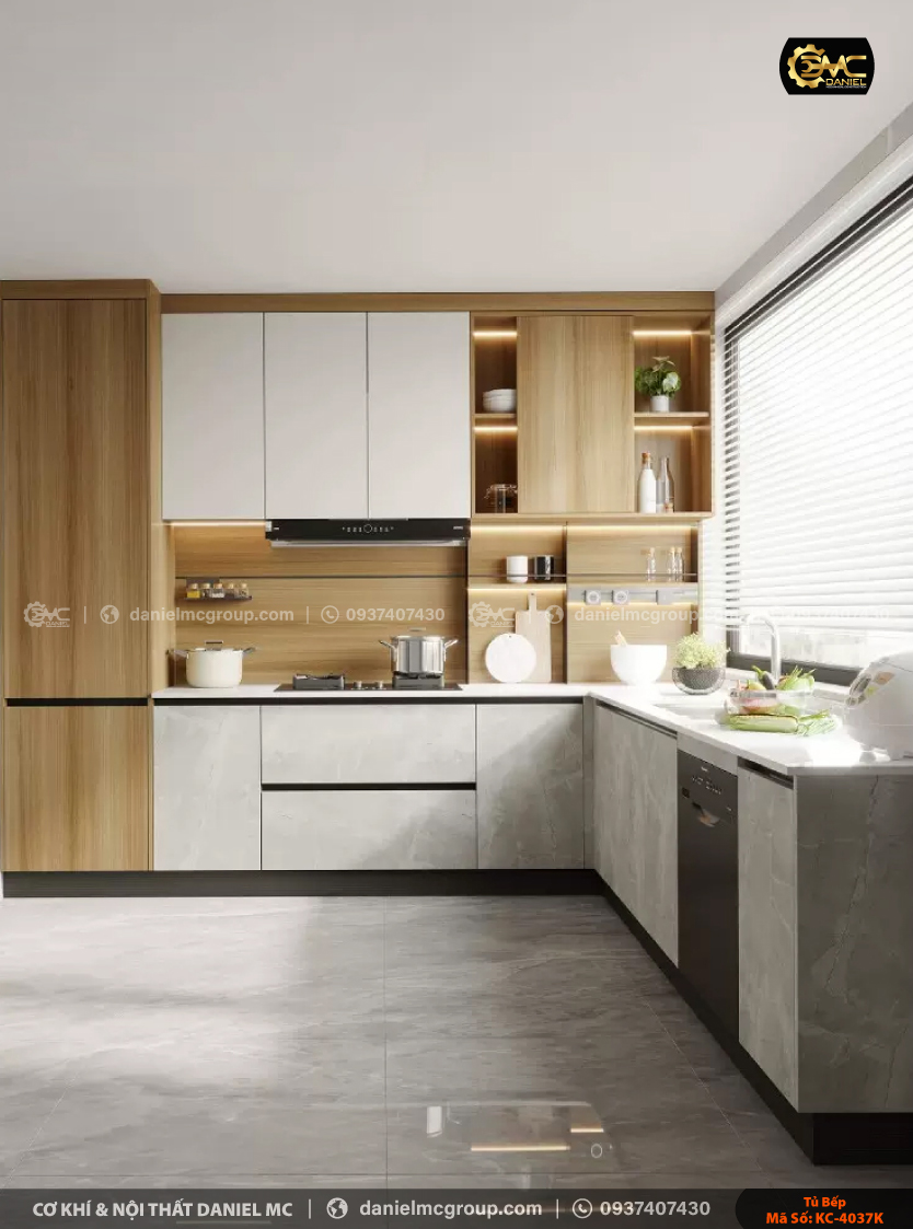 Tủ bếp đẹp KC-4037 Tủ bếp đẹp KC-4037