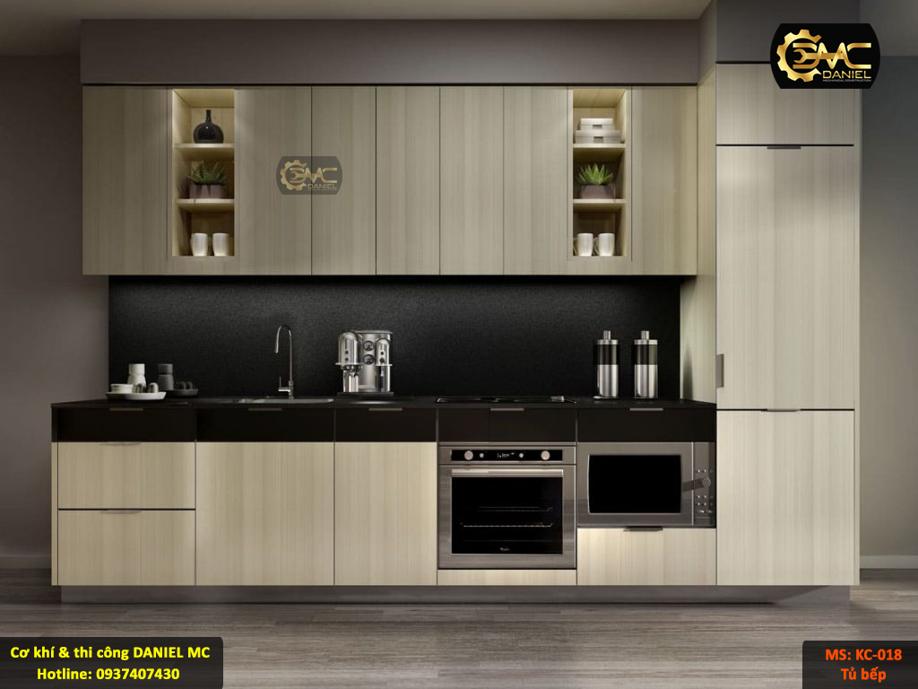 Thi công tủ bếp KC18 Thi công tủ bếp KC18