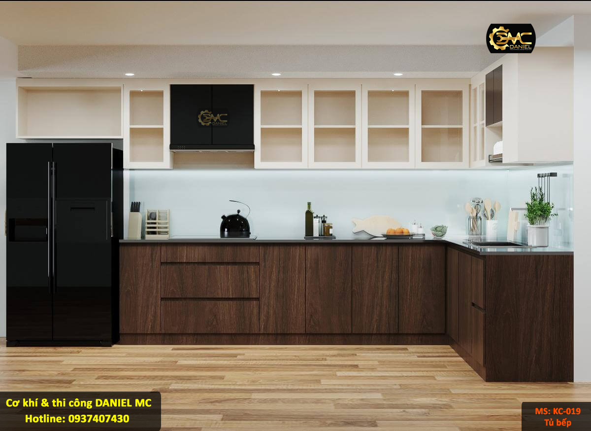 Thi công tủ bếp KC19 Thi công tủ bếp KC19
