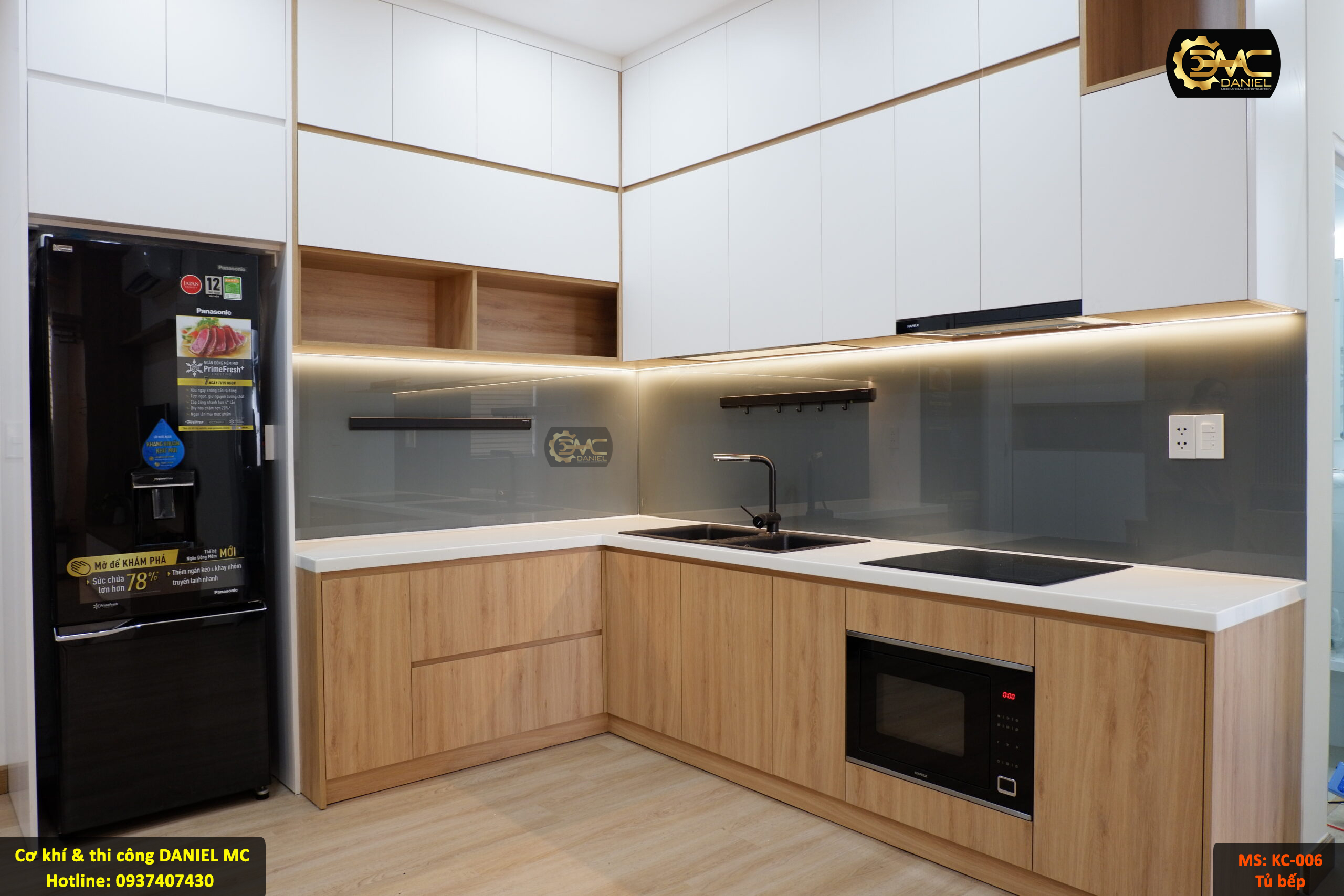 Thi công tủ bếp nhà anh Khoa - Phú Nhuận Thi công tủ bếp nhà anh Khoa - Phú Nhuận