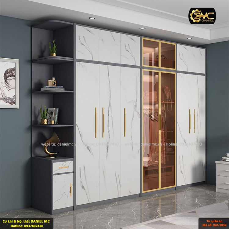 Tủ quần áo cánh kính WD-103K Tủ quần áo cánh kính WD-103K